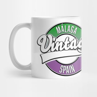 Málaga spain retro style logo Mug